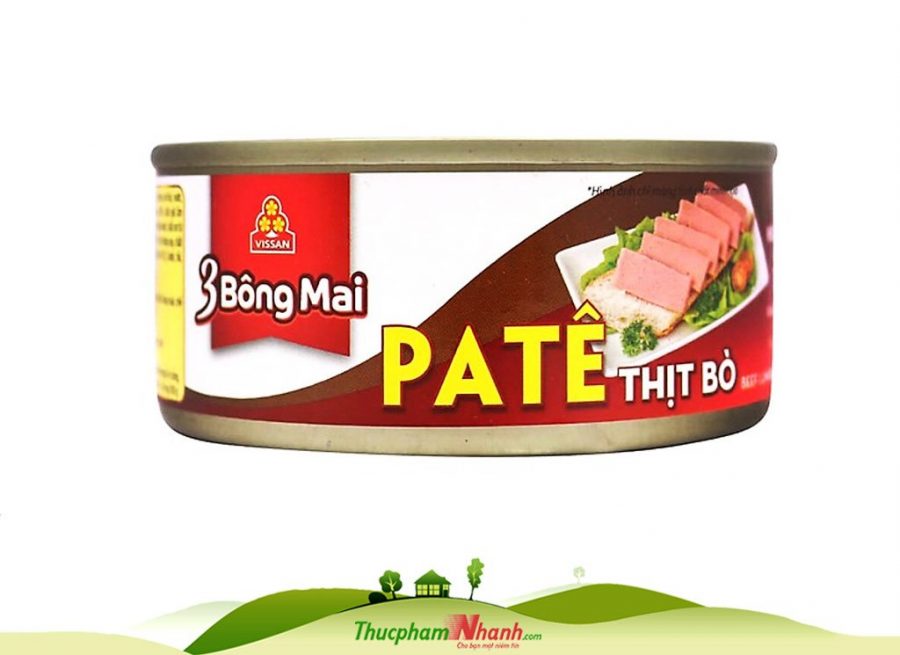 Pate Thit Bo 3 Bong Mai Vissan Hop 150g
