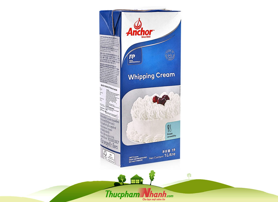 Kem tươi Whipping Cream - 1 lít