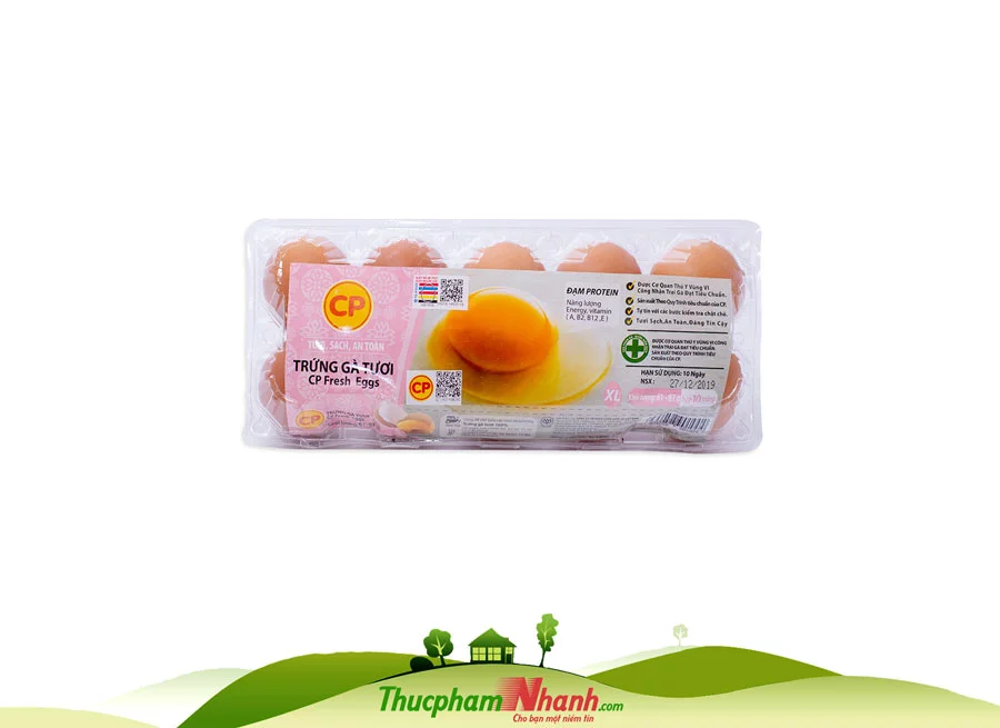 trứng gà cp loại 2 size L