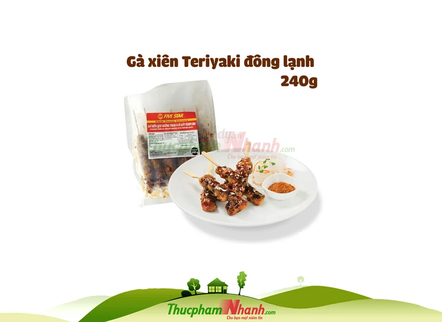 Ga Xien Teriyaki Cp 6 Xien Goi 240g (10