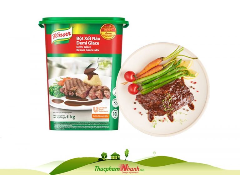 Sỉ lẻ Bột sốt nâu Demi Glace - Hộp 1kg | Thực Phẩm Nhanh