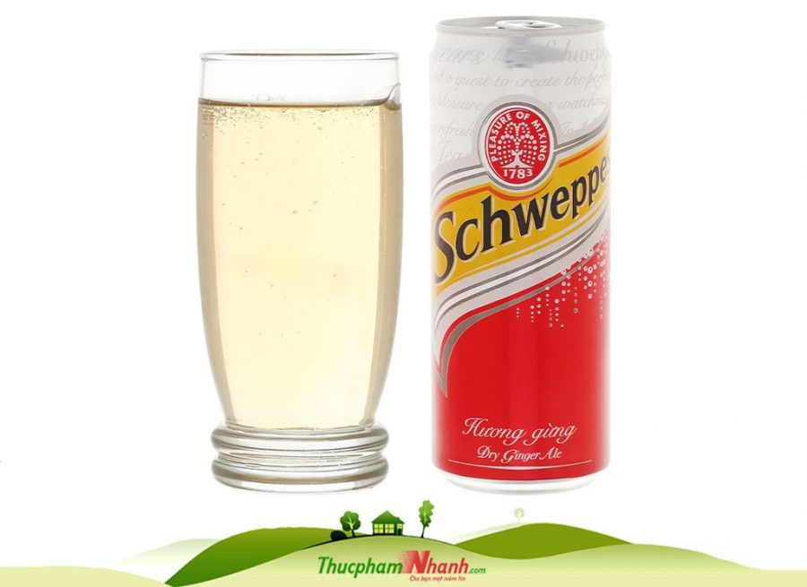 Nuoc Soda Co Gas Ginger Ale Schweppes Thung 24 Lon (1)